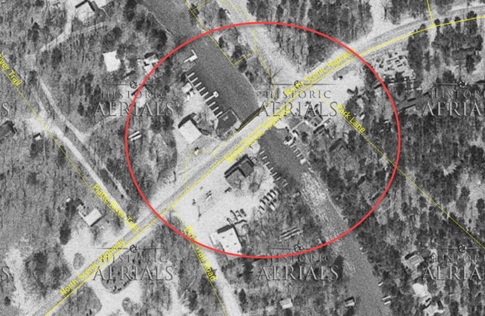 The Paddle Princess River Boat - 1977 Aerial (newer photo)